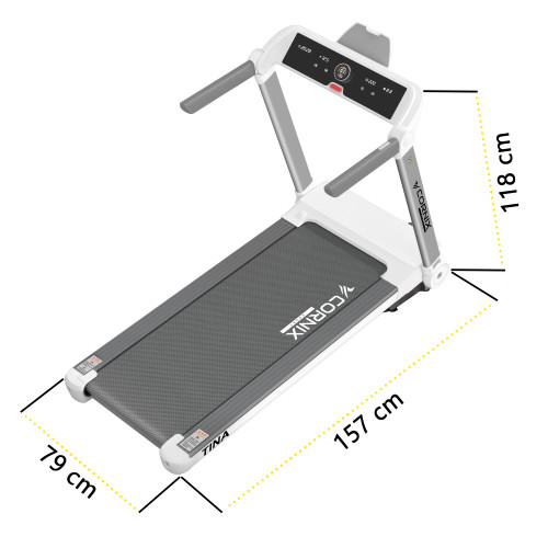 Беговая дорожка  Cornix Tina White/Grey - фото №9